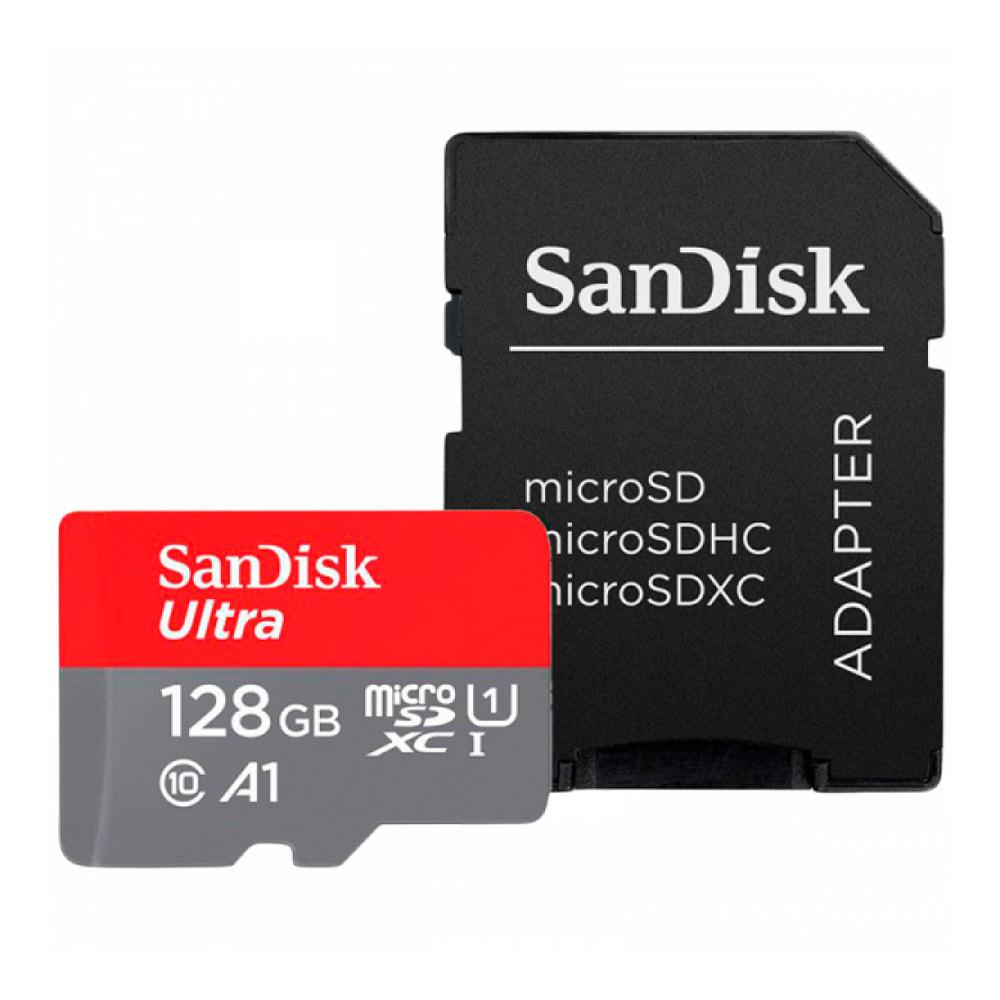 Card MicroSD SanDisk Ultra 128GB, 100MB/s, Adaptor SD Inclus - imagine 3