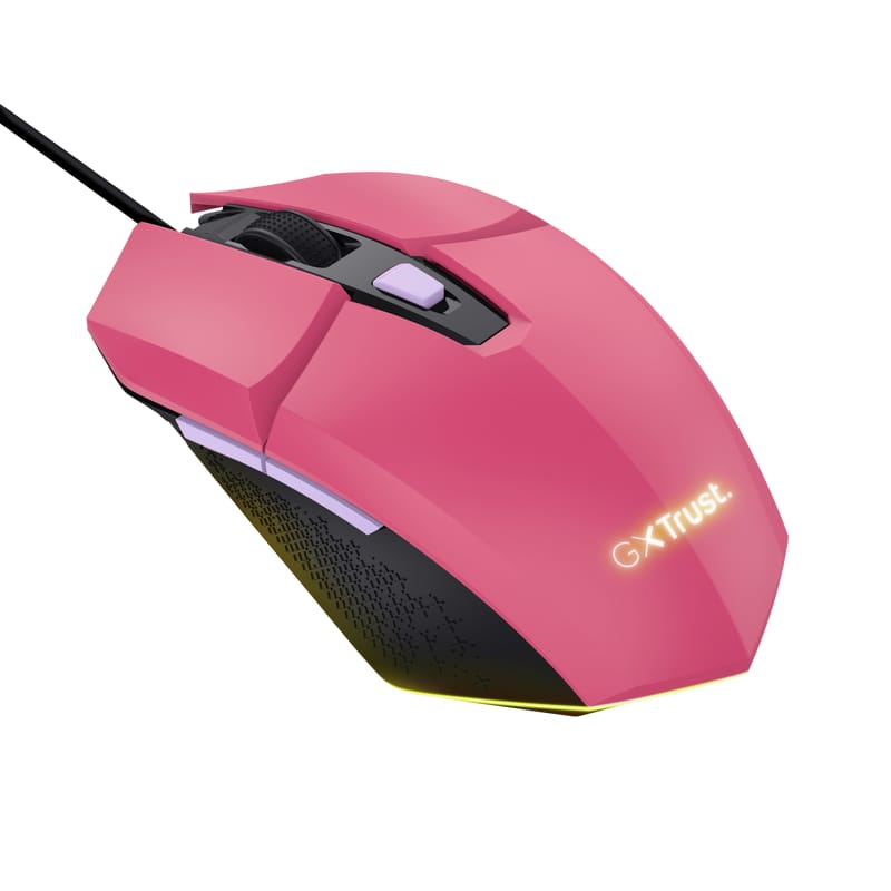 Mouse Gaming Trust GXT109P Felox 6400 DPI RGB Roz - imagine 5