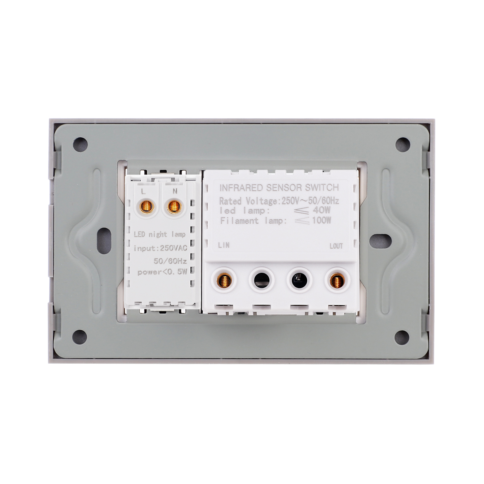 Senzor Miscare 2M si Lampa Veghe LUXION, Rama Sticla, IP44 - imagine 16