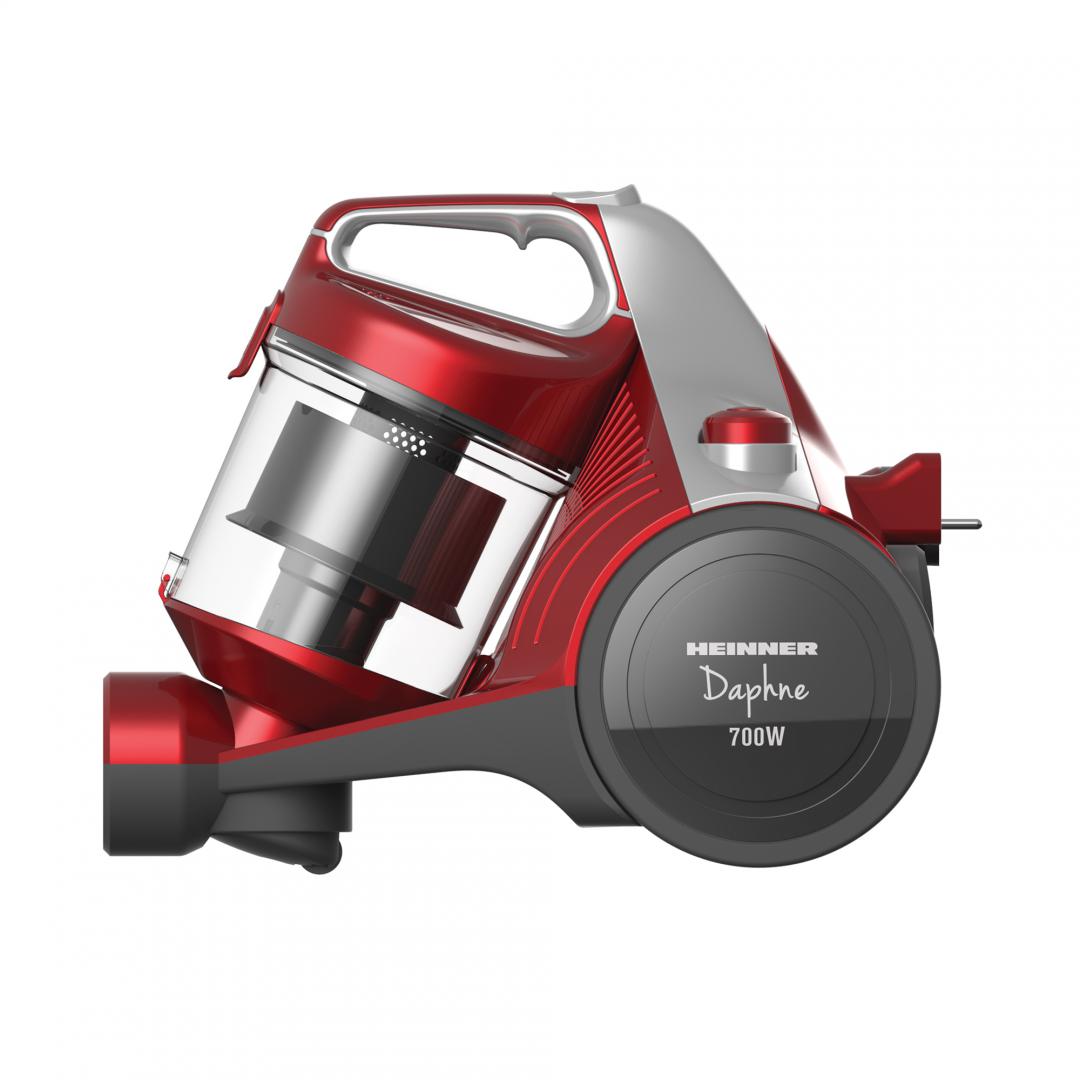 Aspirator fără sac Heinner HVC-MC700RD - 700W, Filtru HEPA - imagine 2