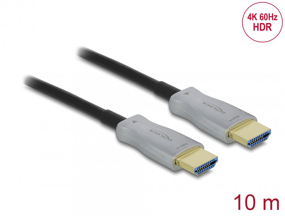 Cablu Optic HDMI Delock 4K 10m, Activ