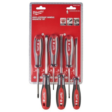 Set 6 surubelnite Milwaukee Tri-Lobe, maner ergonomic