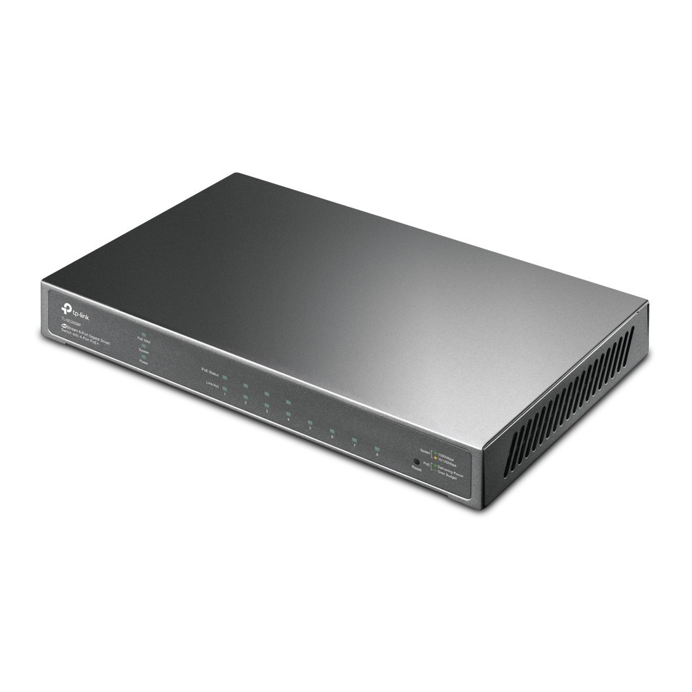 Switch TP-LINK TL-SG2008P 8 Porturi Gigabit PoE+ 65W - imagine 2