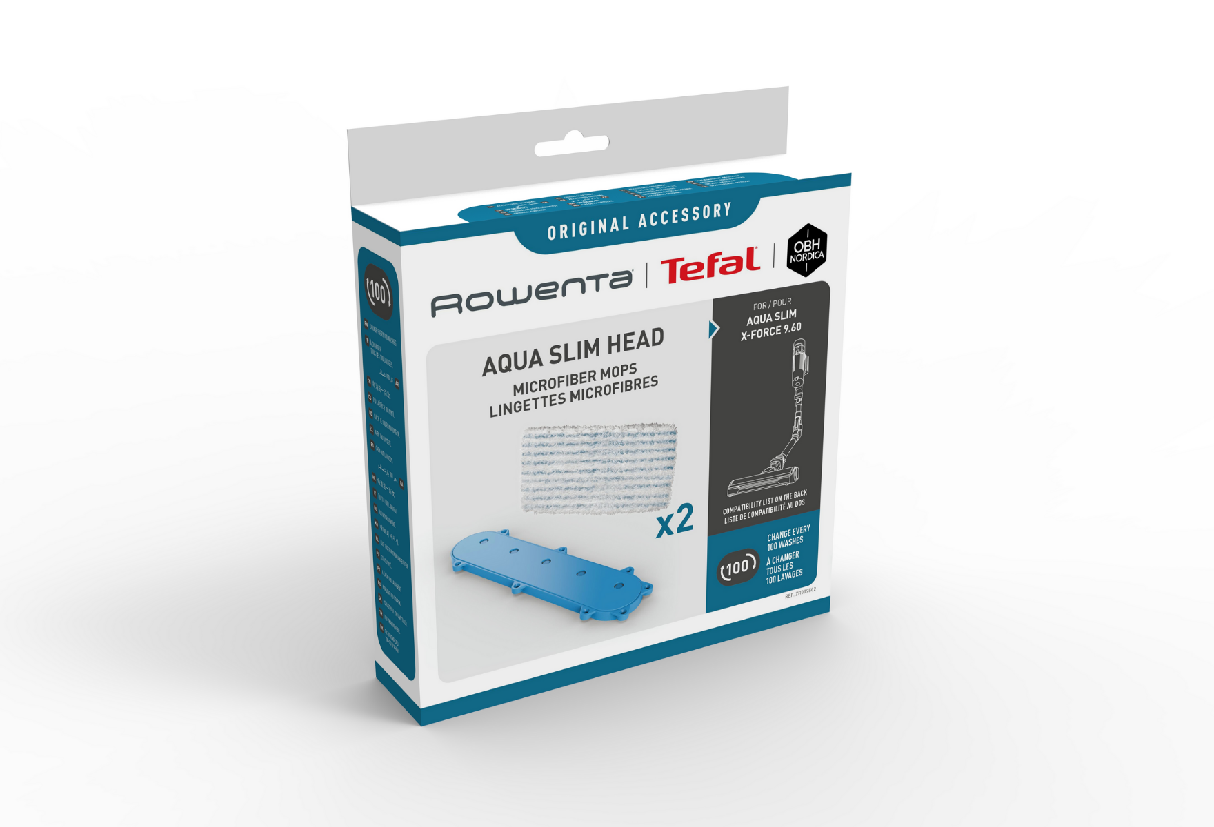 Rowenta ZR009502 Kit 2 Mopuri Microfibra X-Force