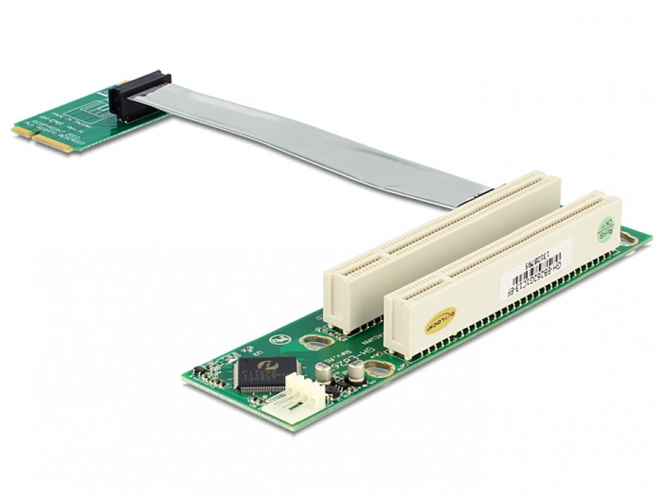 Riser Card Mini PCIe la 2x PCI, Delock