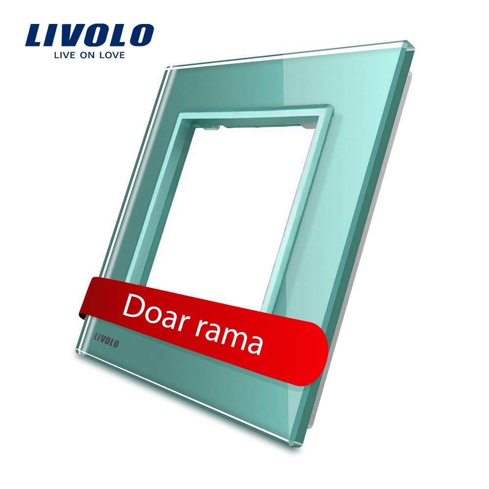 Rama Priză Simplă Livolo din Sticlă Cristal - imagine 7