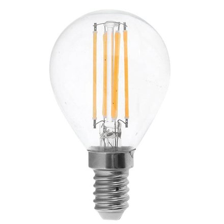 Bec LED E14 4W V-TAC, Alb Cald, Filament