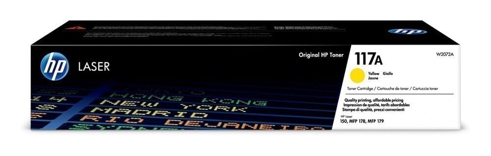 Toner Original HP 117A Galben W2072A - Calitate Superioară - imagine 2