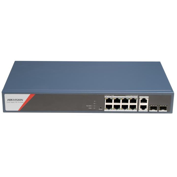 Switch PoE Gigabit Hikvision DS-3E1512HP-SI-8P2T2F