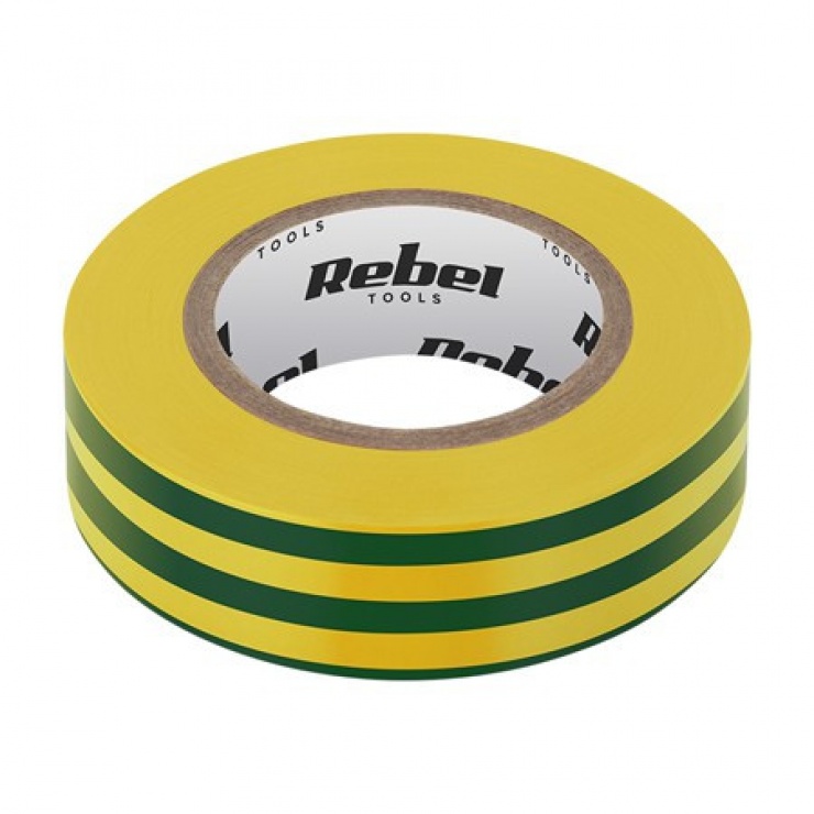 Banda Izolatoare Galben/Verde OEM 19mm x 9m