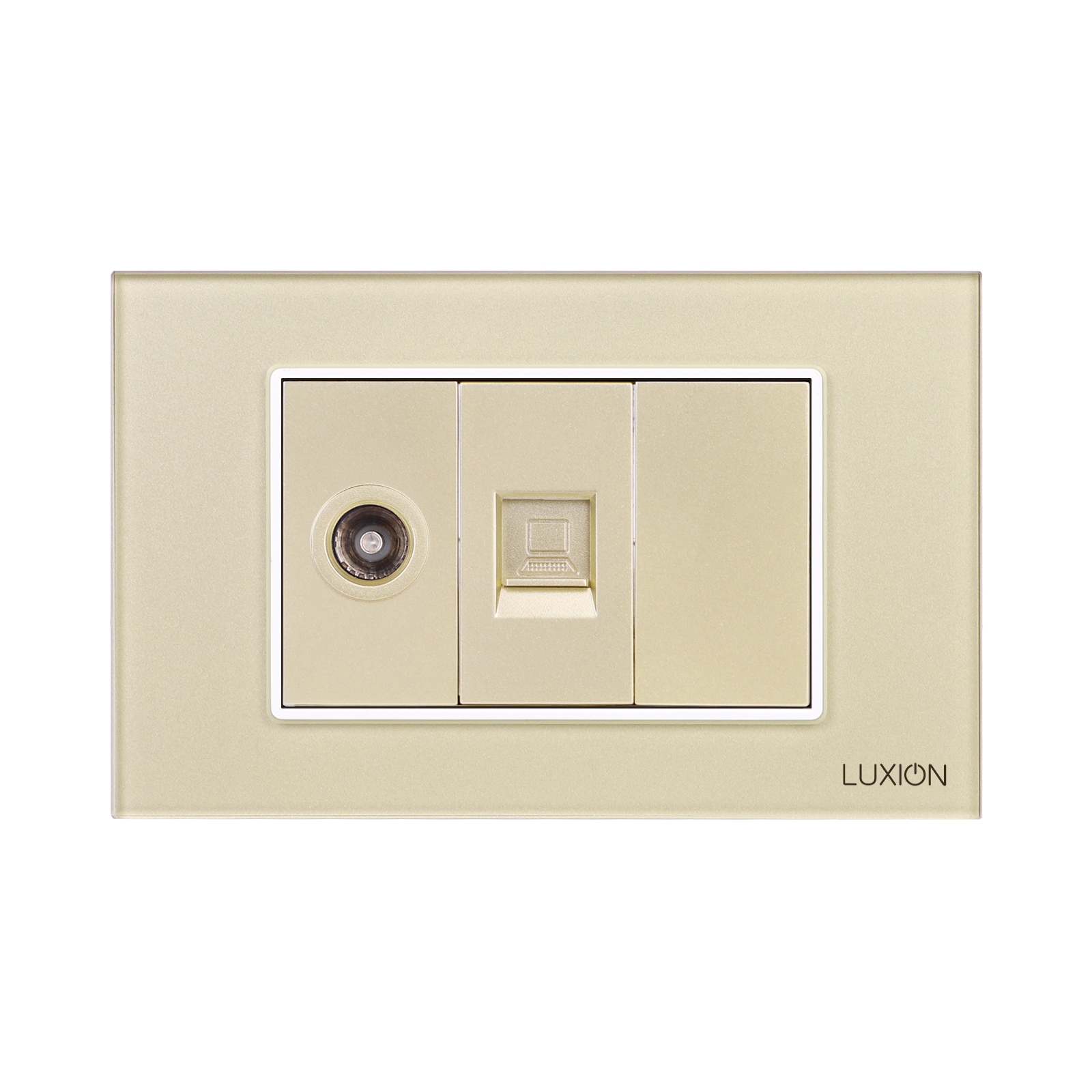 Priza TV+Internet Sticla Luxion IP44 - imagine 10