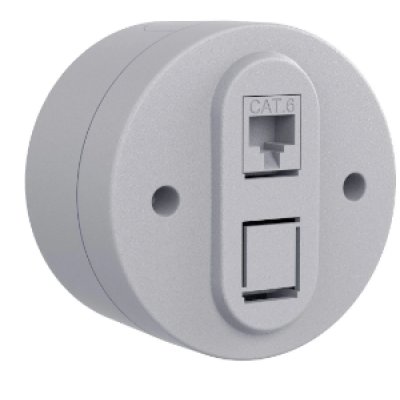 Priza Date CAT6 Ovivo OV00906 xOne, IP54, Antracit