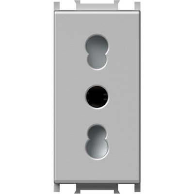 Modul Priză Italiană 16A Argint TEM IP20