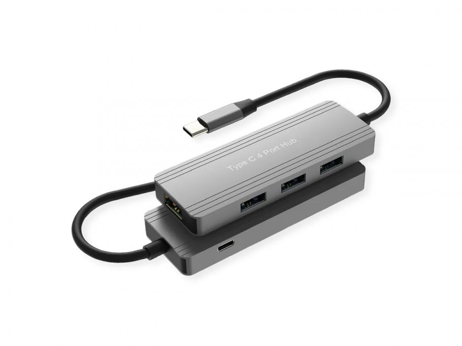 HUB USB 3.2 type C la 4 x USB-A, Value 14.99.5035