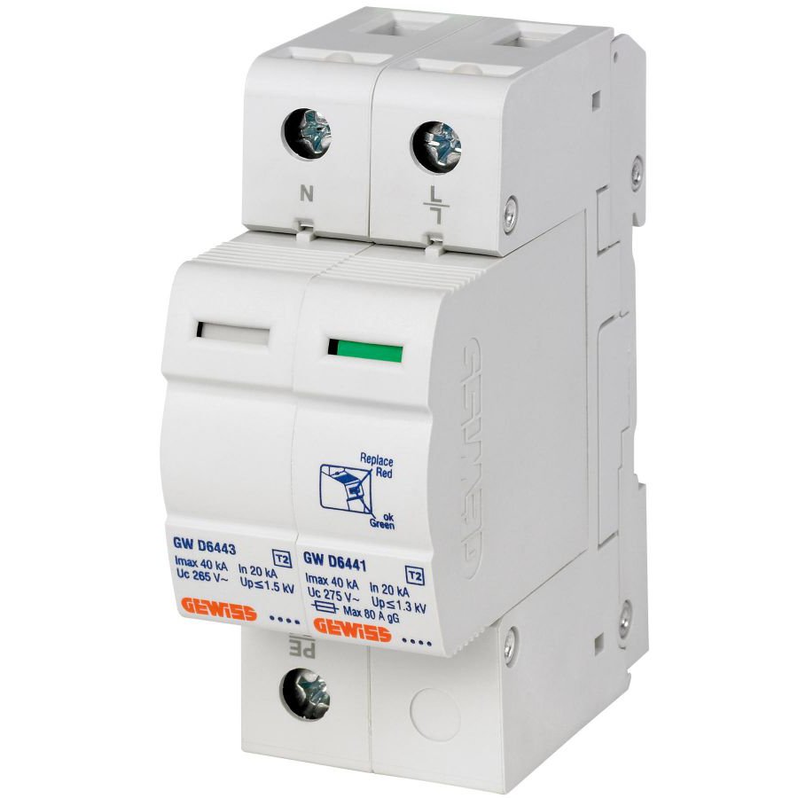 Descărcator SPD Gewiss 1P+N 12.5kA Tip 1+2