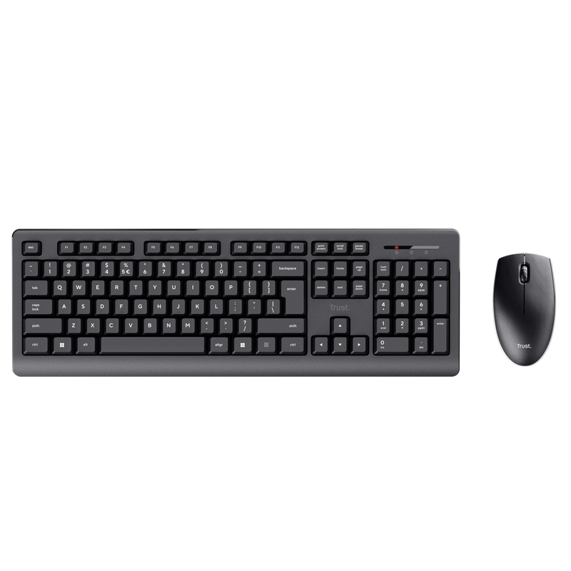 Kit Wireless Trust Primo Negru - Tastatură și Mouse 1200 DPI - imagine 3