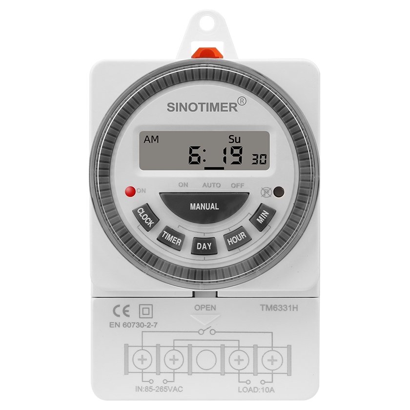 Timer Sinotimer TM6331H2-30D, 250V/10A, Control Automat