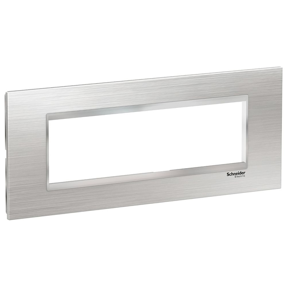 Rama Inox 7 Module Schneider Easy Styl, Argintiu