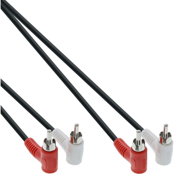Cablu Audio RCA 90° Inline 1.2m
