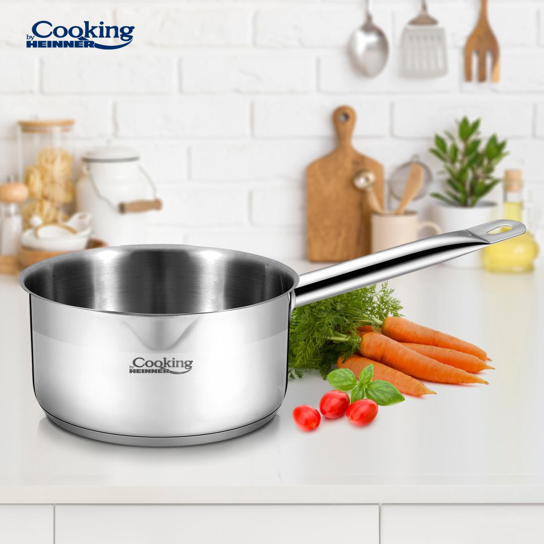 Caserola Inox Heinner MAESTRO 3L - Ideală pentru Gătit - imagine 2