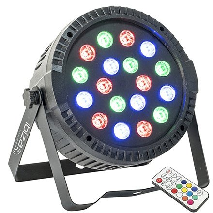 Proiector PAR LED RGB 18x1W Extra-Plat Ibiza Light