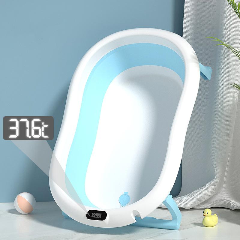 Cădiță Bebeluși Pliabilă cu Termometru Digital | U-Grow - imagine 3