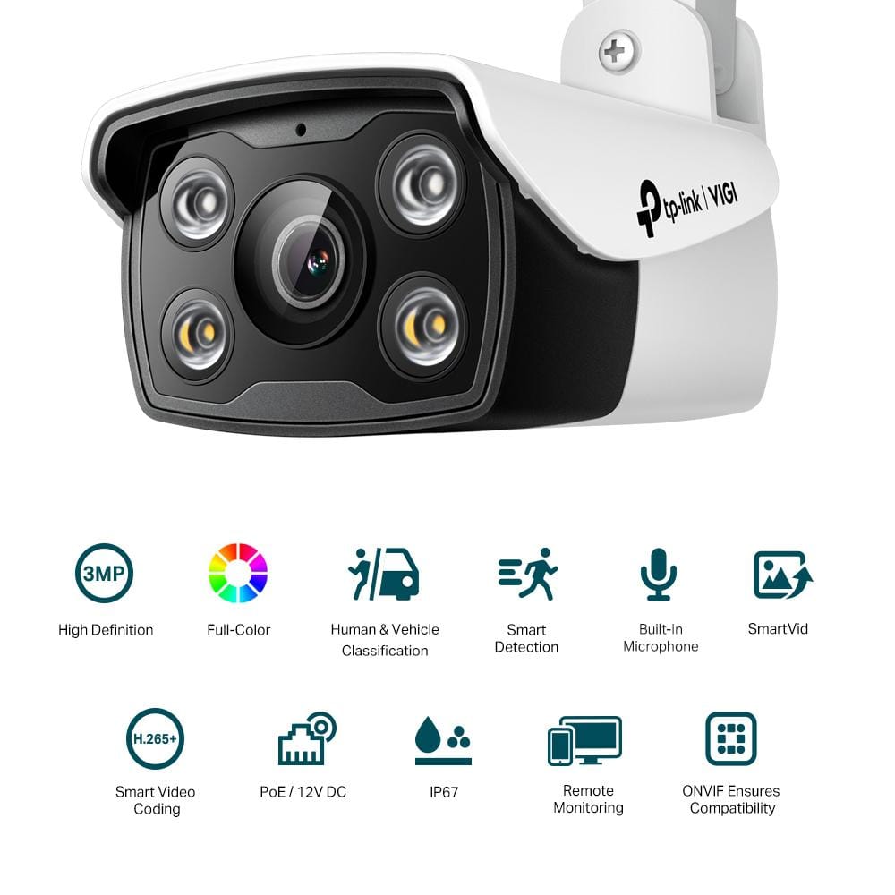 Camera Supraveghere Exterior TP-Link VIGI C330 3MP IP67 IR 30m - imagine 5