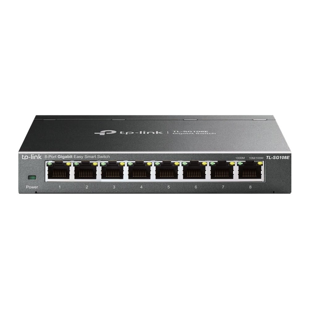 Switch TP-LINK TL-SG108E 8 Porturi Gigabit Easy Smart - imagine 2