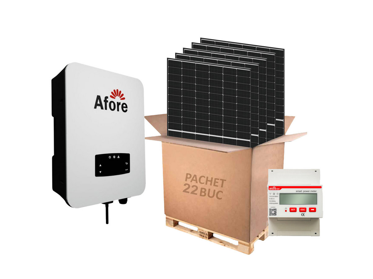Kit Solar Afore 8kW | 22 Panouri Eficiență 98.3%