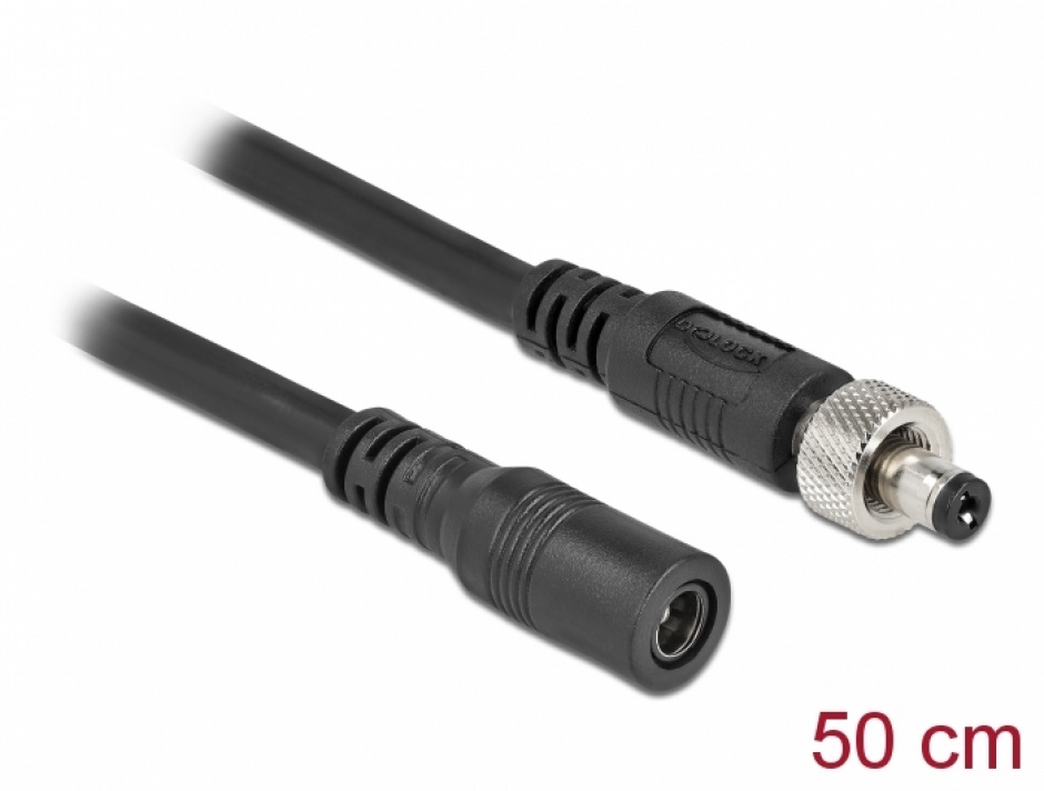 Prelungitor DC Delock 5.5x2.1mm M8 Insurubabil
