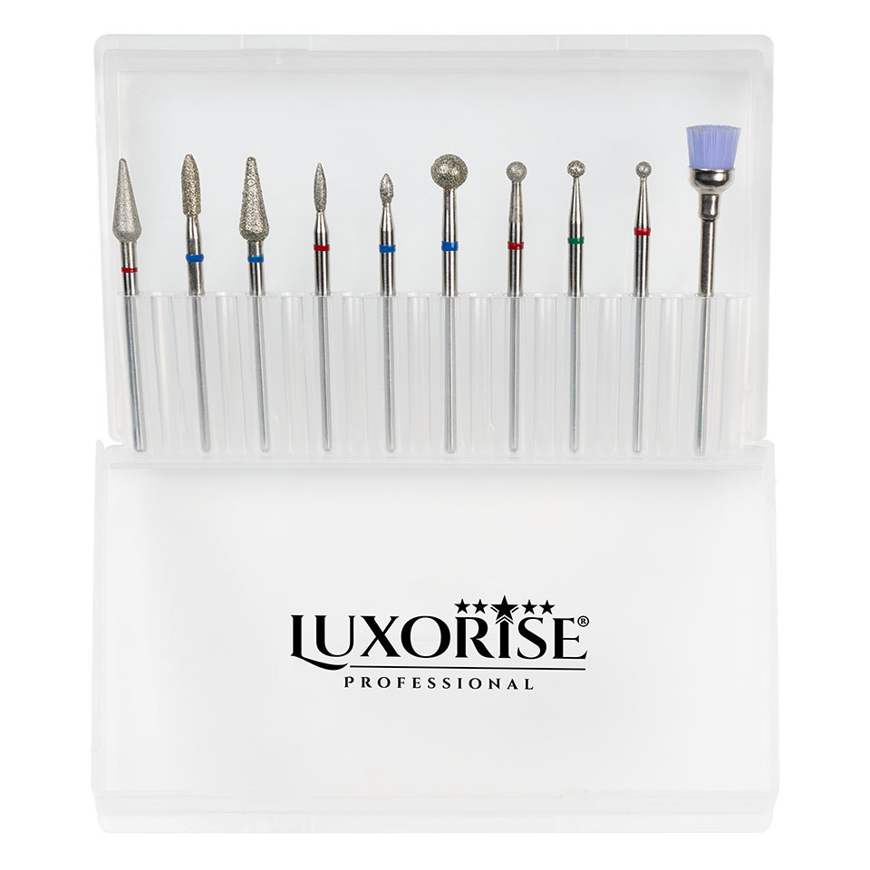 Set 10 Capete Freza LUXORISE, Pudra Diamant