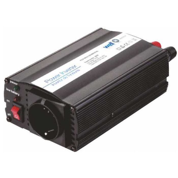 Invertor Well 24V la 220V, 300W cu USB