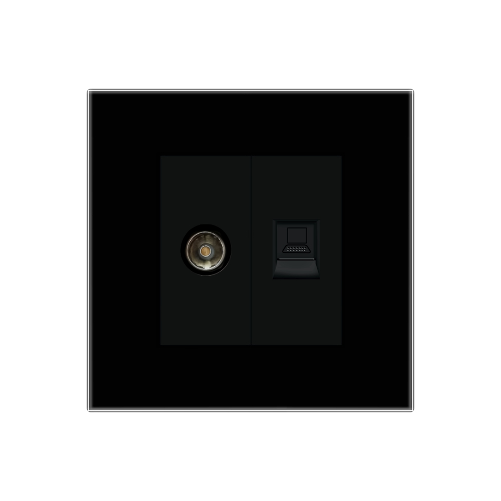 Priza TV+Internet Sticla LUXION - imagine 6