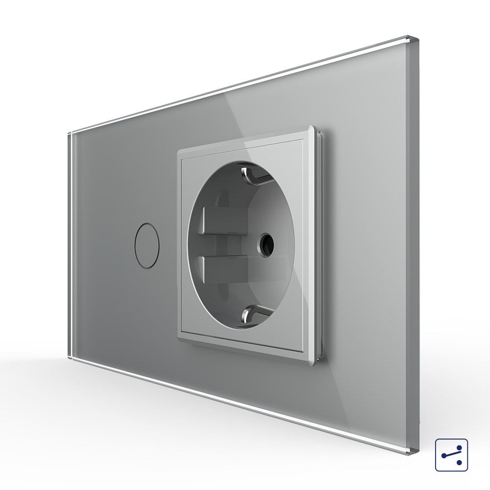 Intrerupator si Priza Livolo cu Rama Sticla - imagine 13