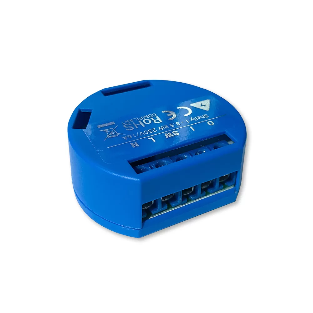 Releu Inteligent Shelly 1 Wi-Fi, Control Vocal & Automatizare