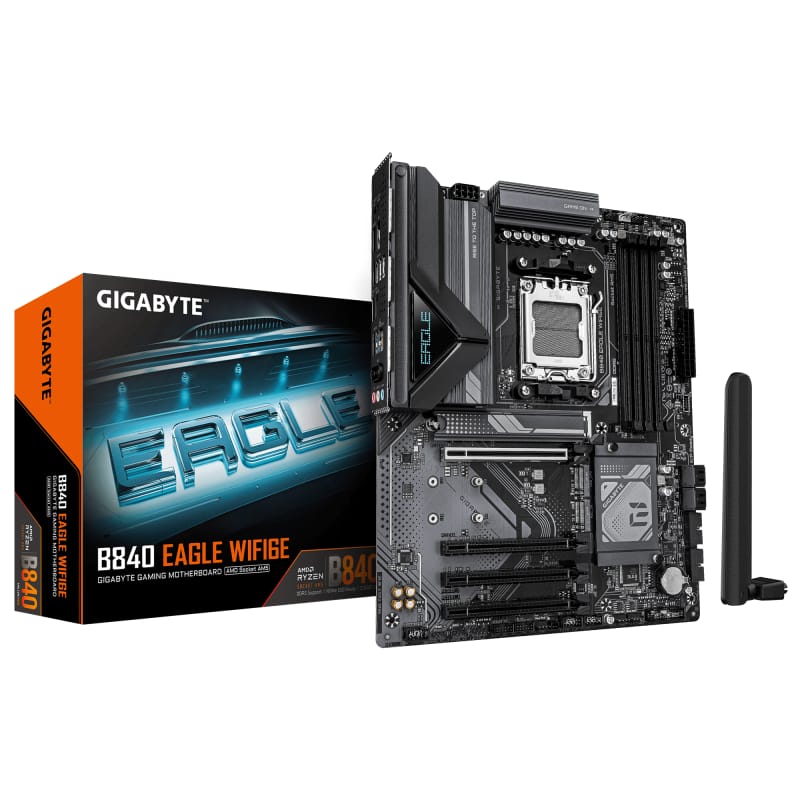 Placă de bază Gigabyte B840M EAGLE WIFI 6E AM5 mATX DDR5 - imagine 2