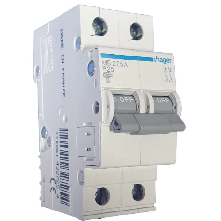 Siguranta automata 2P 25A Hager MB225A