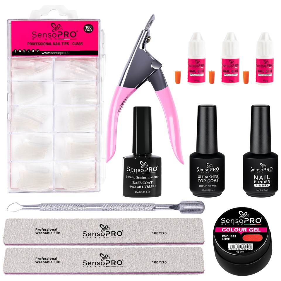 Kit Unghii False SensoPRO #02 - Totul Intr-un Singur Set - imagine 1