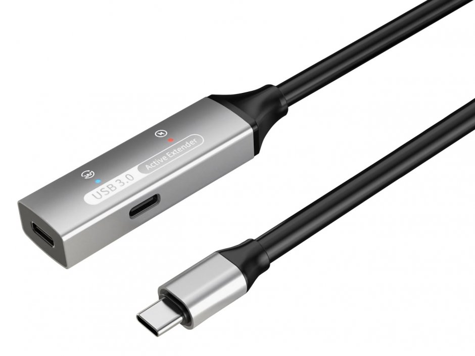 Cablu USB-C Activ 15m cu Alimentare OEM