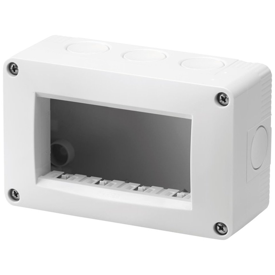 Doza aparentă 4 module IP40 gri Gewiss Chorus GW16504