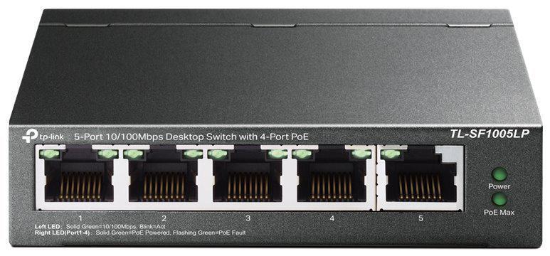 Switch TP-LINK TL-SF1005LP 5 Porturi PoE+ 41W - Rețea Stabilă