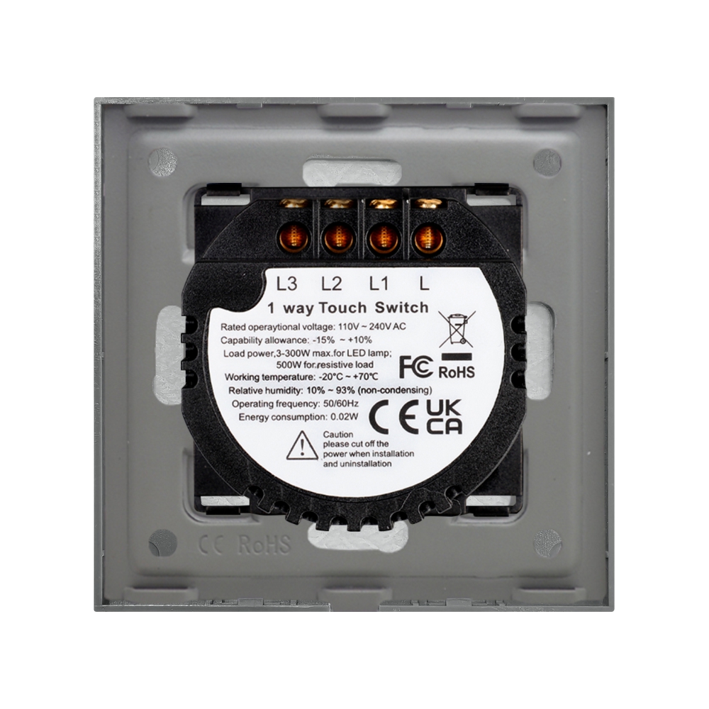 Întrerupător Triplu Touch Marmură LUXION 500W - imagine 12