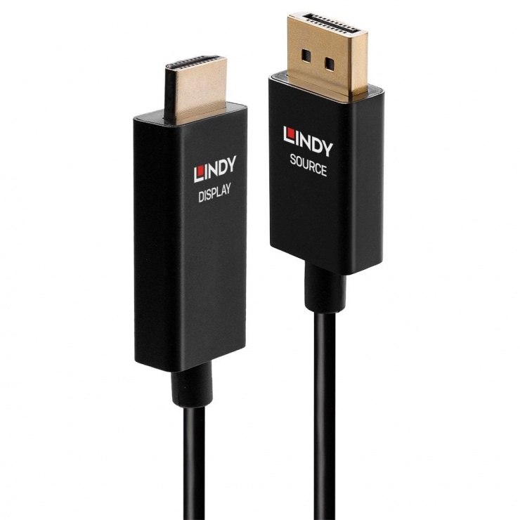 Cablu DisplayPort la HDMI 4K Active, Lindy 2m