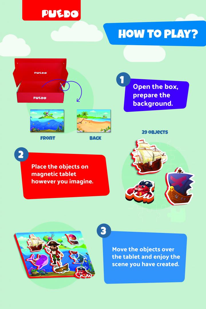 Joc Magnetic cu Pirați - Educativ și Captivant | Generic - imagine 5