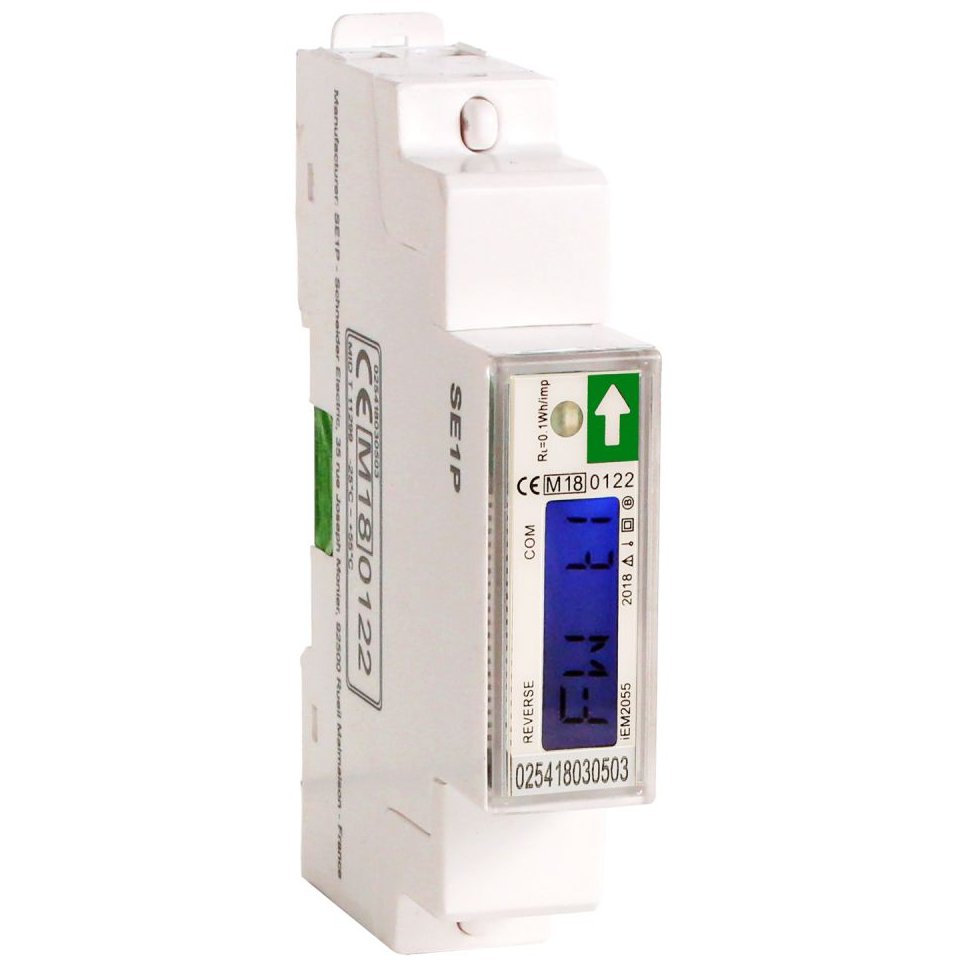 Contor Monofazat Schneider iEM2055, 45A, Modbus MID