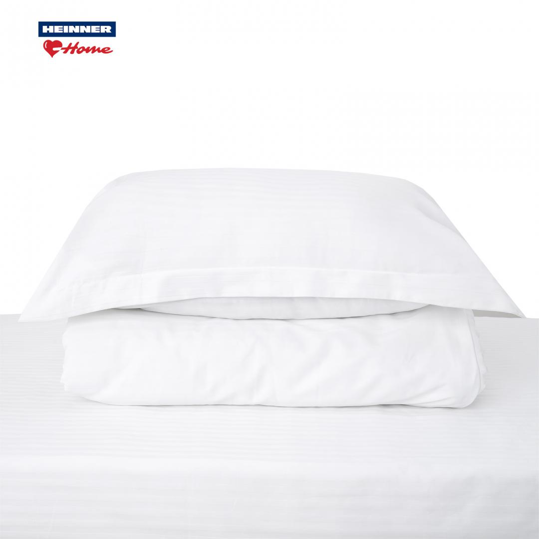 Cearceaf Pat Hotel Damasc 150x260 cm - Calitate Superioară - imagine 4