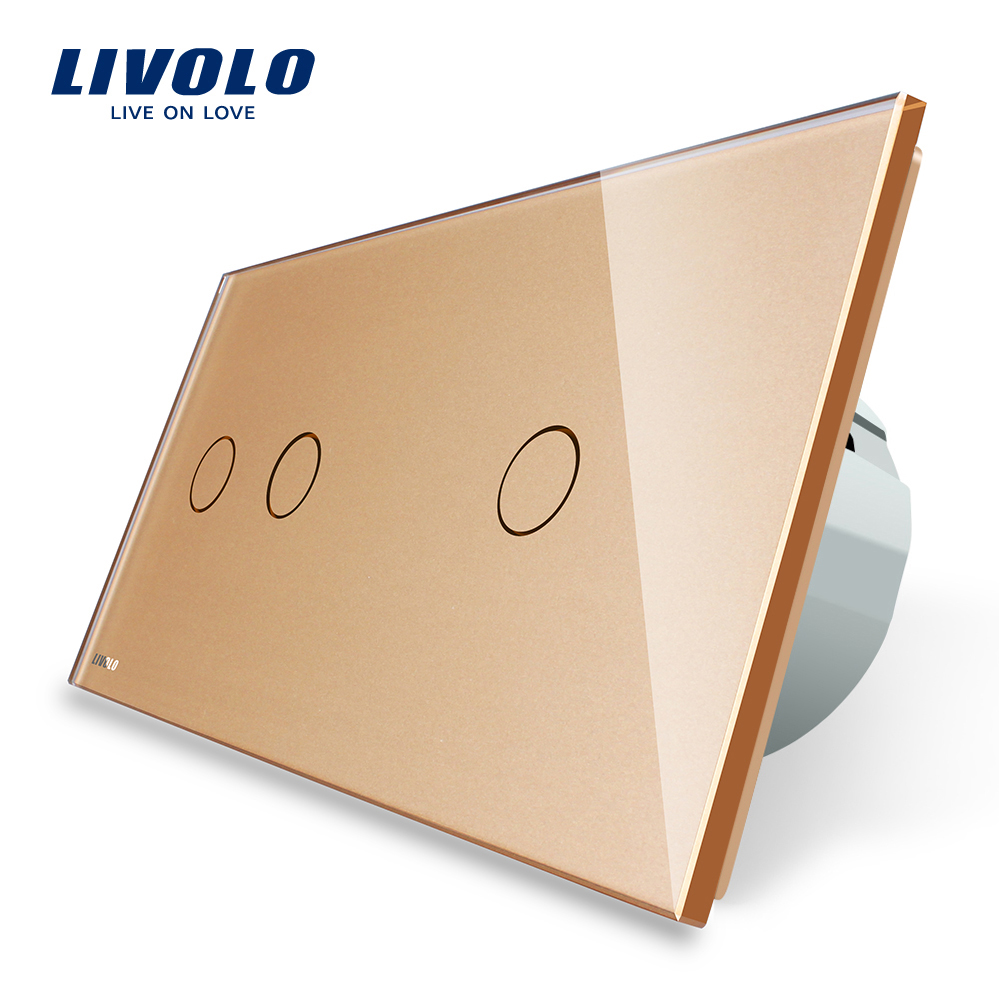Intrerupator Touch Livolo Dublu+Simplu Sticla - imagine 16