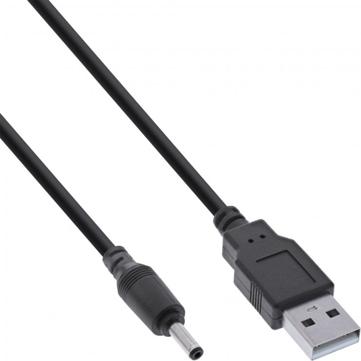 Cablu alimentare USB la DC 3.5x1.35mm 1m InLine, 5V/3A, 15W