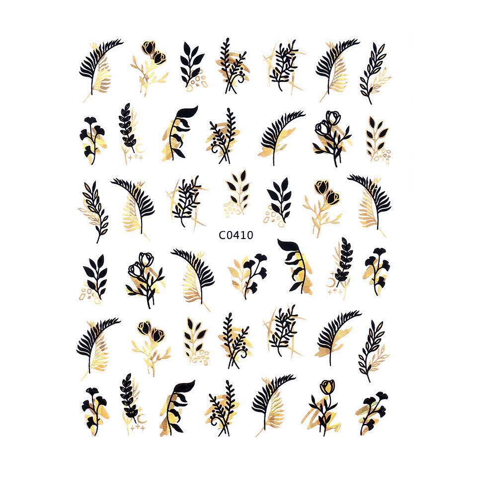 Stickere Unghii SensoPRO Milano Golden Leaves C0410