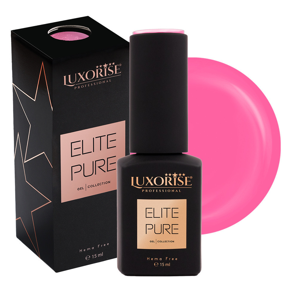 Oja Semipermanenta Hema Free Luxorise Elite Pure - Fluorescent Pink